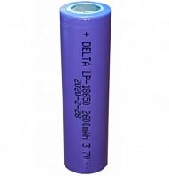Аккумулятор ICR18650 3.7V, 2600mAh (Delta)