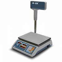 Весы торговые 15кг M-ER 322ACPX-15.2, LED, стойка, 315х235мм