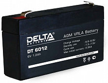 АКБ  6V, 1.2Ah Delta DT6012 (97х24х52мм)