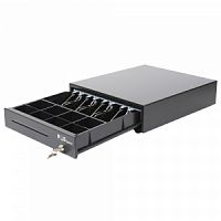 Денежный ящик электромеханический Poscenter 13K, черный, 350х405х90, 4к/8м, “Штрих”