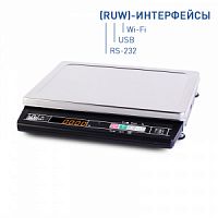 Весы торговые 6кг Масса-К МК-6.2-А21(RUW), LED, USB, RS-232, Wi-Fi, 336х240мм