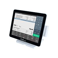 Сенсорный моноблок POSCenter POS90 Pro (15", PCAP, N100, RAM 4Gb, SSD M2 128Gb, 90W, MSR) БЕЛЫЙ без ОС