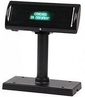 Дисплей покупателя Checkway CD-13-R-B, черный, подставка, 2x20VFD, RS232